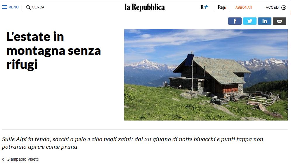 AGRAP risponde all’articolo “L’estate in montagna senza rifugi”